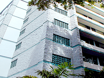 concrete masonry apartment building